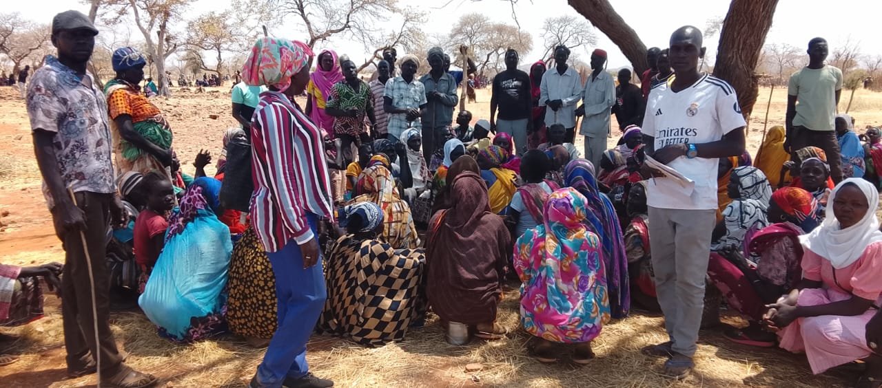 A community meeting with mothers